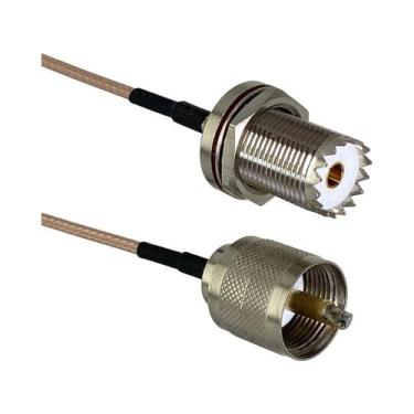 Imagem de Conector UHF PL259 SO239 Para SMA UHF BNC Macho Fêmea Crimpado Jumper 
