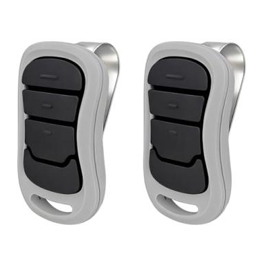 Imagem de XDTKML Substituição de 2 unidades para controle remoto Genie de porta de garagem compatível com Genie IntelliCode/Overhead CodeDodger Controle remoto de substituição universal de 315/390 MHZ