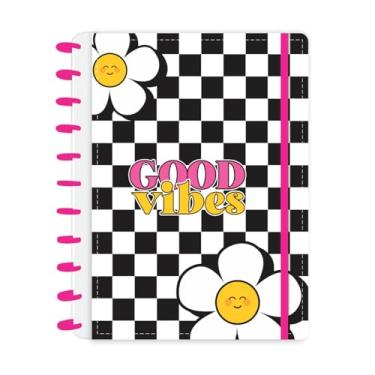 Imagem de Caderno de Discos Capa Dura A4 Preto Vibes com 80 folhas abyara graf (tipo caderno inteligente)