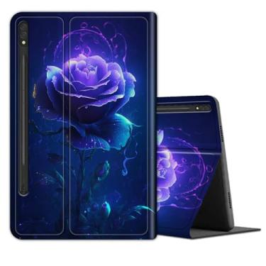 Imagem de Capa para tablet Samsung Galaxy Tab S9 Plus/S9 FE Plus 5G 12,4 polegadas 2023 (modelo SM-X810/SM-X816B/SM-X818U/SM-X616B), capa de couro com suporte multiângulo com hibernar/despertar automático, rosa