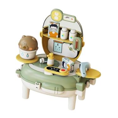 Imagem de JunZheHub Mochila de Brinquedo, Conjunto de Brincadeira de Faz de Conta, Simulação de Dramatização Imaginativa Adorável para Crianças de 4, 5 E 6 Anos, Médico