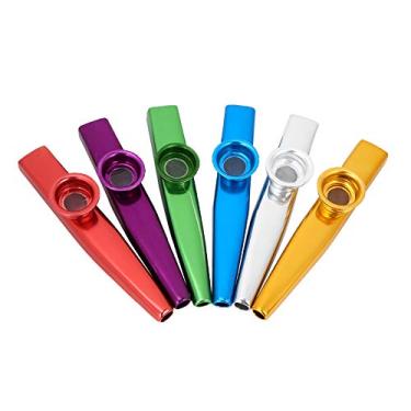 Imagem de Mingzhe Alumínio Alumínio Portátil Kazoo Parceiro Instrumento Musical para a Fogueira de Viagens de 6
