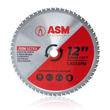 Imagem de Disco de Corte ASM Ultra 12" 60 Dentes - Multiuso - ASM Engenharia