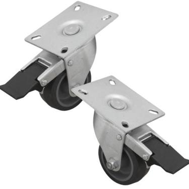 Imagem de 2 Rodízio Giratório 3 Polegadas com Freio Easy Lock  Alta Durabilidade
