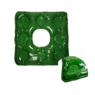 Imagem de Almofada Ortopédica Gel Quadrada Com Orifício Anti Escaras Aquasonus -