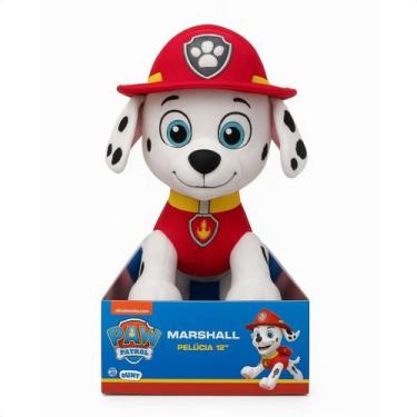 Imagem de Pc pelucia marshall 12 pol patrulha canina 1327 - NICKELODEON, Branco 