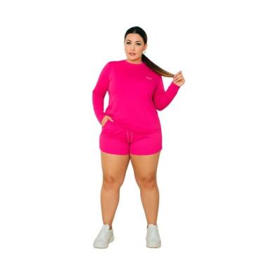 Imagem de Camiseta Manga Longa Com Proteção UV FPS50 Feminino Plus Size - Rcv St