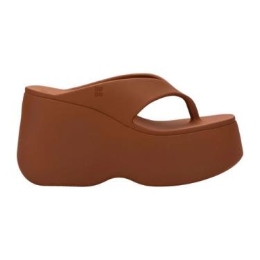 Imagem de Sandália Melissa Free Thong Wedge Marrom
