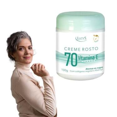 Imagem de Creme Atenua Rugas Linhas de Expressão Para Rosto 70 Anos Com Vitamina