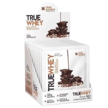 Imagem de True Whey Hidrolisado e Isolado - 10 Sachês 32g Dark Chocolate - True Source