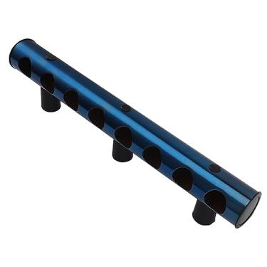 Imagem de Ailgely Rack de Vinho de Aço Inoxidável, 8 Orifícios Montados na Parede Horizontal Wine Bottle Storage, Ideal para Casa, Bar, Cozinha, Suporte Rústico de Garrafa de Vinho (Azul)