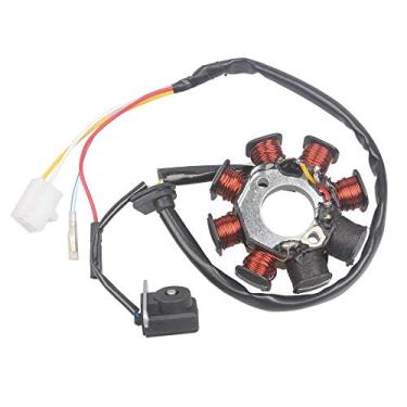 Imagem de Novas peças automotivas da Aquiver para ignição de ímã CA 8 bobinas para GY6 50cc 80cc ATV Scooter Taotao Kazuma 139QMBAquiver Auto Parts 4 Wires 139QMB