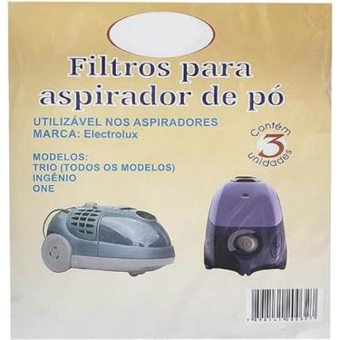 Imagem de SACO FILTRO DESCARTÁVEL PARA ASPIRADOR DE PÓ ONE TRIO INGÊNIO SONIC Contém 3 unidades