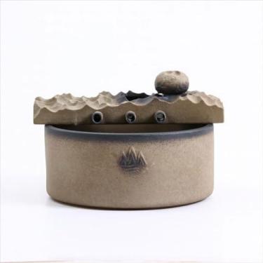 Imagem de XFNVXC Fonte decorativa interna de mesa de cerâmica para decoração de água dispositivo de água para sala de chá criativa fonte de circulação zen característica de água fonte de jardim para casa