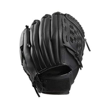 Imagem de Luva de beisebol luva de beisebol luvas de treino de softball de beisebol para crianças jovens adultos (cor: Black, tamanho: 11,5 polegadas)