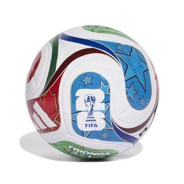 Imagem de adidas Bola de bola FIFA World Cup 26 Trionda League para adultos unissex branca 38 EU