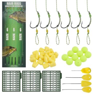 Imagem de 43 peças/152 peças iscas de pesca de carpa kit de equipamentos de pesca de carpa contas de pesca de milho boilie paradas de iscas com halteres e equipamento de pesca com agulha de longarina (tamanho