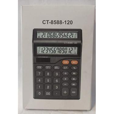 Imagem de Calculadora Eletrônica Duplo Visor CT-8588-120 Aiker AK-J012 - Pratici