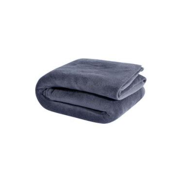 Imagem de Manta Soft Queen 1 Peça Fleece To Decorando 100% Poliéster - Cinza - T