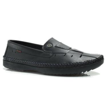 Imagem de Sapatilha de Couro Masculina Free Way Logan, Preto, 42