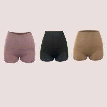 Imagem de Kit 2 Calcinha Boxer Sem Costura Zee Rucci Modeladora, Sortido, G