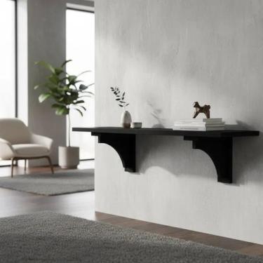 Imagem de Aparador Prateleira Suporte Suspenso de Parede com Cantoneira Mão Fran