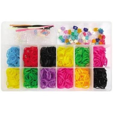 Imagem de Kit fábrica de pulseiras com 1200 elásticos - i9 bri0018 - I9 BRINQUED