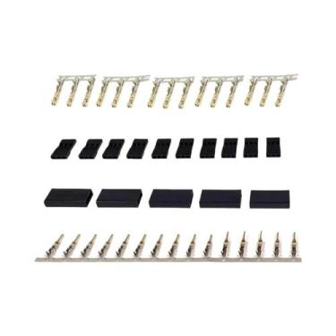 Imagem de Kit De Conectores Para Receptor Servo Jr Futaba 5 10 Pares Macho Fêmea