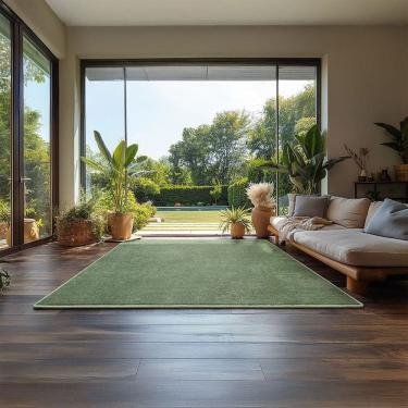 Imagem de Tapete Tufting Ecletik Liso 100cm X 150cm VERDE SELVA