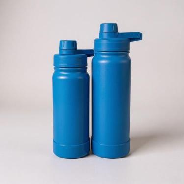 Imagem de Garrafa Térmica 600ml/800ml Inox Premium Tampa Antivazamento Bico Rosq