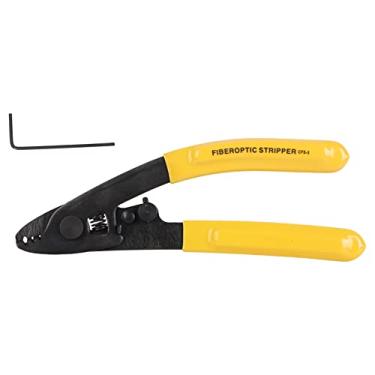Imagem de Descascador de fibra óptica, tolerâncias mecânicas precisas, cabo ergonômico, alça antiderrapante de PVC, alicate de 3 portas, ferramenta de emenda a frio, para bainha de cabo ou decapagem de