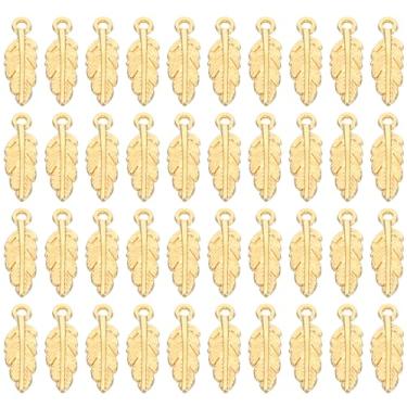 Imagem de Amuleto de penas, 100 peças, mini pingente de pena, pingente de metal a granel, vintage, designer faça você mesmo, apanhador de sonhos para fazer joias, brincos, colar, artesanato, chaveiro, prata