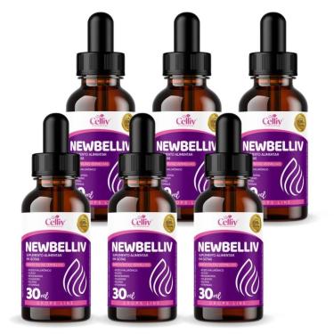 Imagem de Kit 6 - Newbelliv (Ácido Hialurônico, Silício, Resveratrol, Colágeno e Selênio) 30ml Celliv-Unissex