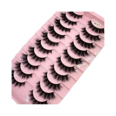 Imagem de Cílios Postiços DD Russian Mink 10 Pares Naturais Longos E Volumosos F