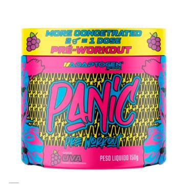 Imagem de Pré Treino Panic 150g Adaptogen C/ Beta Alanina Sabor Uva