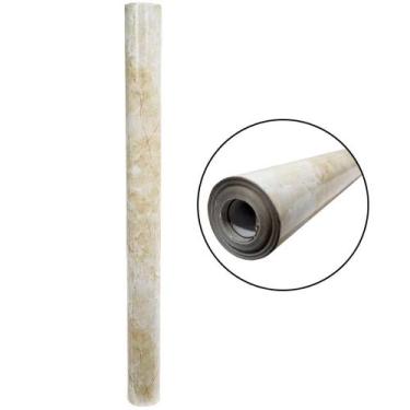 Imagem de Papel de Parede Auto Adesivo Rolo 0,60 X 10 Metros CASA LYS Bege Areia