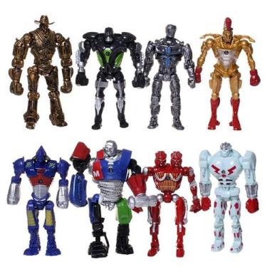 Imagem de Brinquedo de minibonecos Cake Topper MC TTL Real Steel, 8 peças