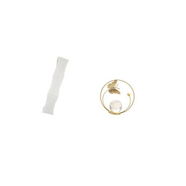 Imagem de Fenteer Escultura de Abajur de Cristal para Sala de Estar, Quarto, Escritório, Corredor, Lareira, Mesa, Ornamento, Suporte, Estatueta de Metal Decorativa.