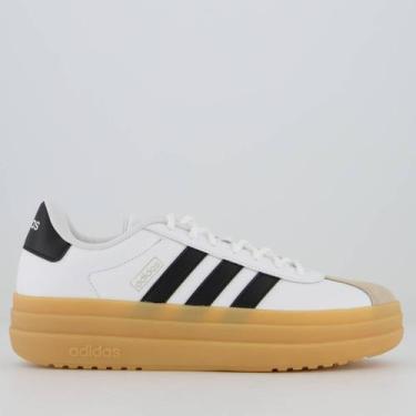 Imagem de Tênis Adidas VL Court Bold Feminino Branco e Preto, 39