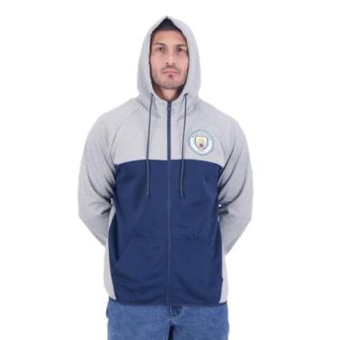 Imagem de Jaqueta Skuba Manchester City Marinho e Cinza Mescla P