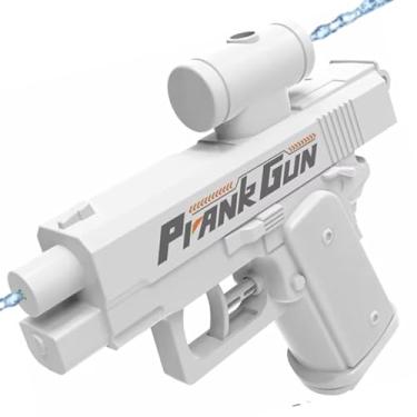 Imagem de Prank Gun, Pistola De Água Que Atira Para Trás, Pegadinha Surpresa para Brincadeira, Trolagem de Molhar, Pistola d’Água com Disparo Reverso (Branco)