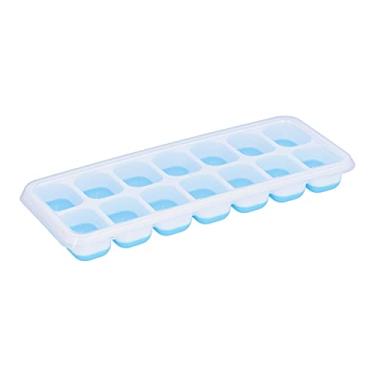 Imagem de Acouto Alimentos Ade Silicone Ice T Com Tampa Removível e Design IBLE para Coquetéis, Pudim e Sles - Een (Azul)