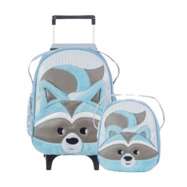 Imagem de Mochila De Rodinhas Infantil Bichinho com Lancheira Escolar Tam. G - L