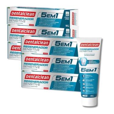 Imagem de Gel Dental Regenerador + Sensitive  90g  DentalClean  6 unidades