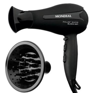 Imagem de Secador de Cabelo 2000W Mondial Power Black Shine Íon com Difusor de C