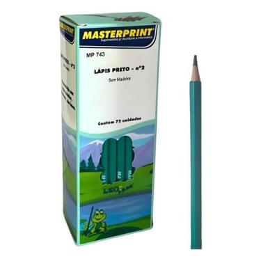 Imagem de Lápis preto de resina - masterprint - mp743 cx com 72 un
