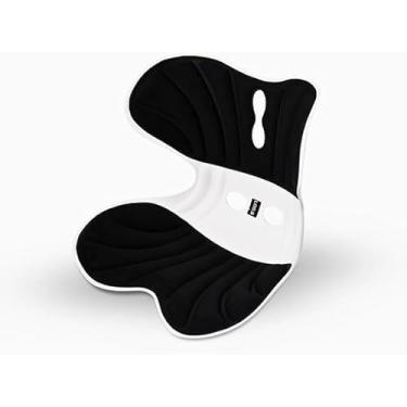 Imagem de Almofada de Apoio Lombar Cadeira Correção de Coluna Tamanho G, grande (Preto)