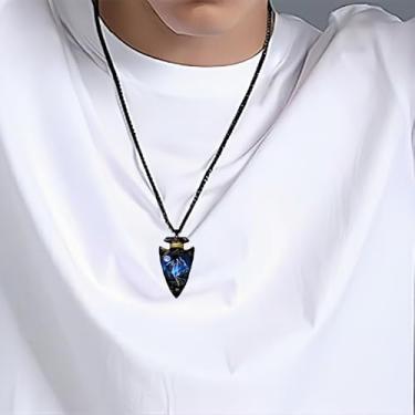 Imagem de Colar com pingente de totem de lobo para homens, estilo hip-hop, com design de lobo uivante