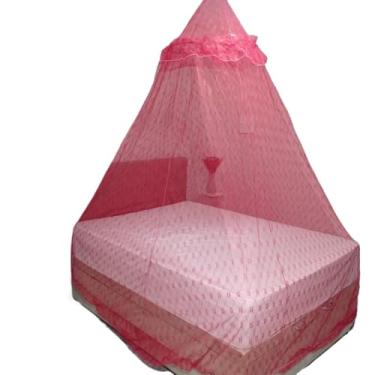 Imagem de Mosquiteiro, Mosquiteiro de Renda para Proteger de Insetos e Mosquitos Serve Nas Camas Casal Solteiro Queen, Largura 8,90 Metros Altura 2,90(Cor: Vermelho)