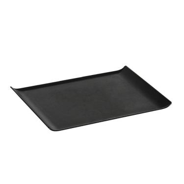 Imagem de Bandeja Servir Quadrada 30x45 Preta Em Policarbonato Linha Profissional Cook Vem